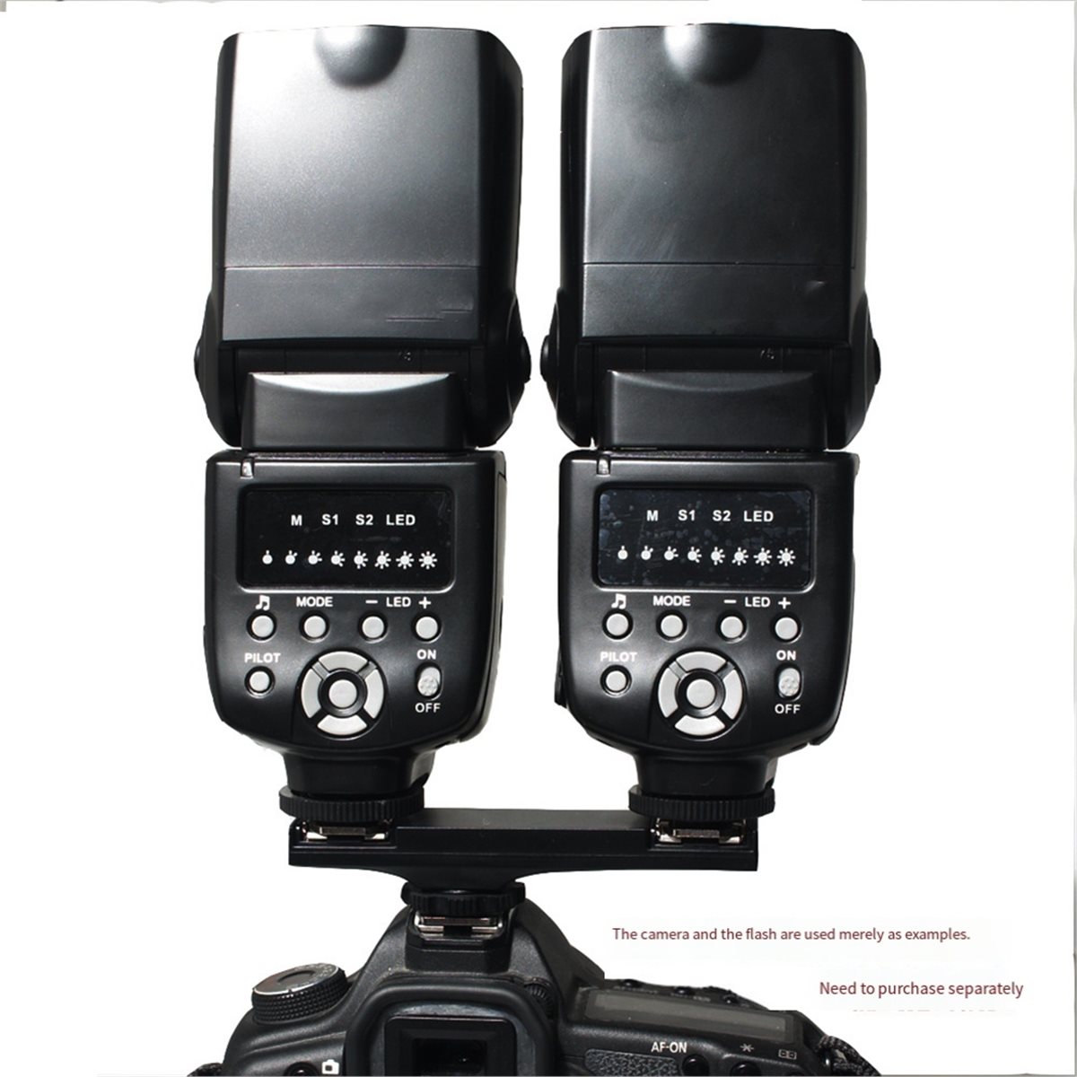 Hot Shoe Adapter - N05R Camcorder Hot Shoe Splitter Dual