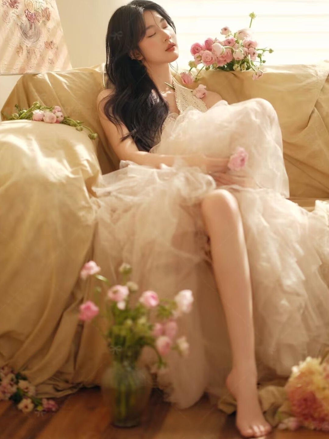 Dreamy Fairy Lace Off-Shoulder - Photography Yellow Light 评论和价格