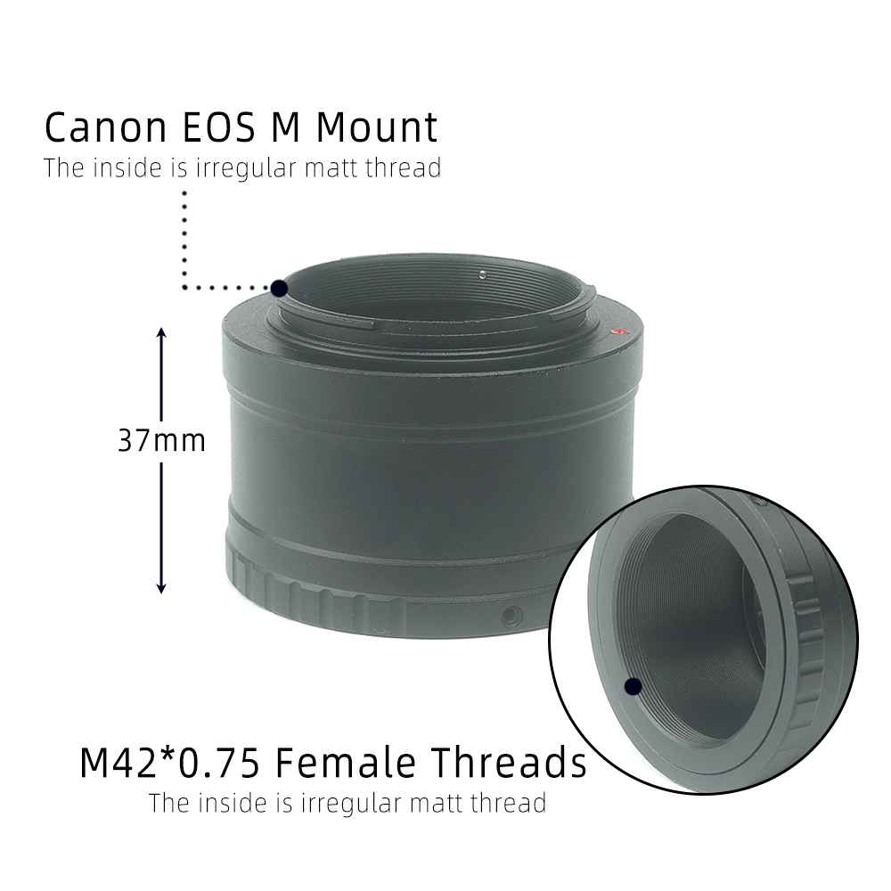 EYSDON 1.25 Inch To EOS M T-Ri - Lens Adapter Ring 评论和价格
