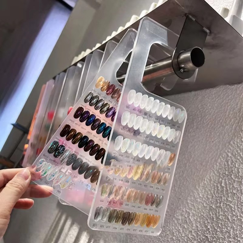2pcs Transparent Nail Art Disp - Color Checker Card 评论和价格
