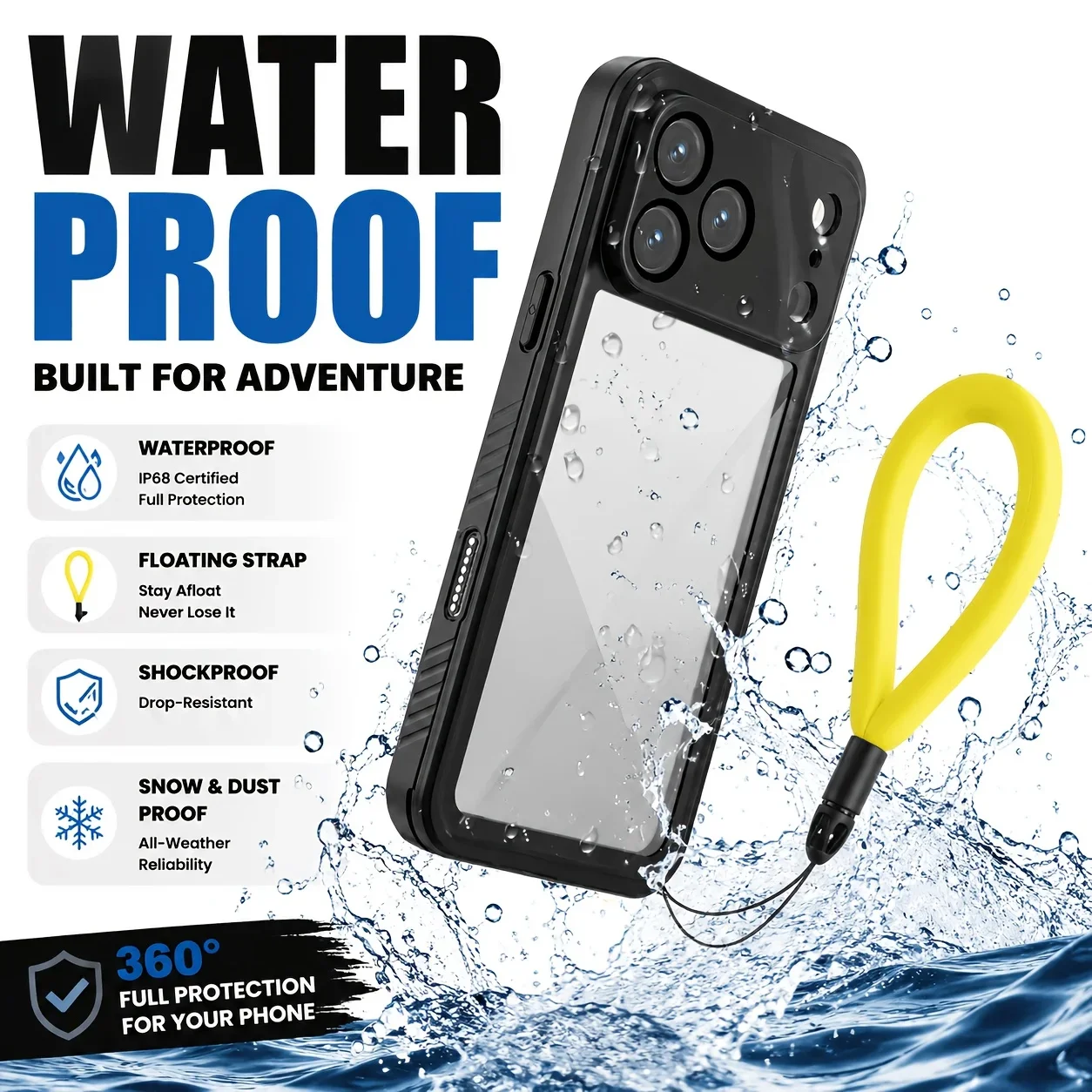 360° Sealed IP68 Waterproof Ca - Photography With Iphone 15 评论和价格