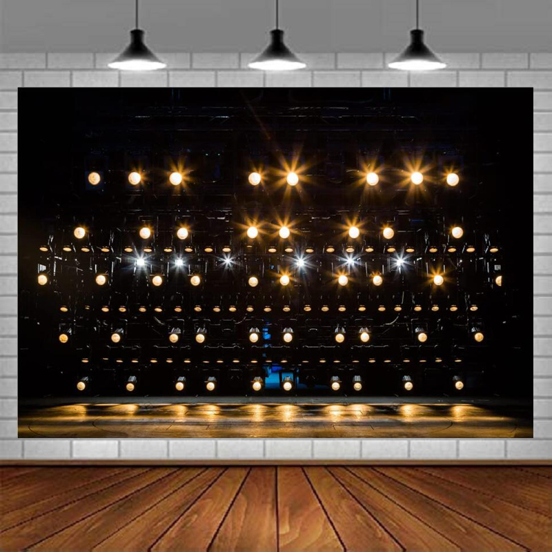 Stage Photography Backdrop Yel - Photography Yellow Light 评论和价格