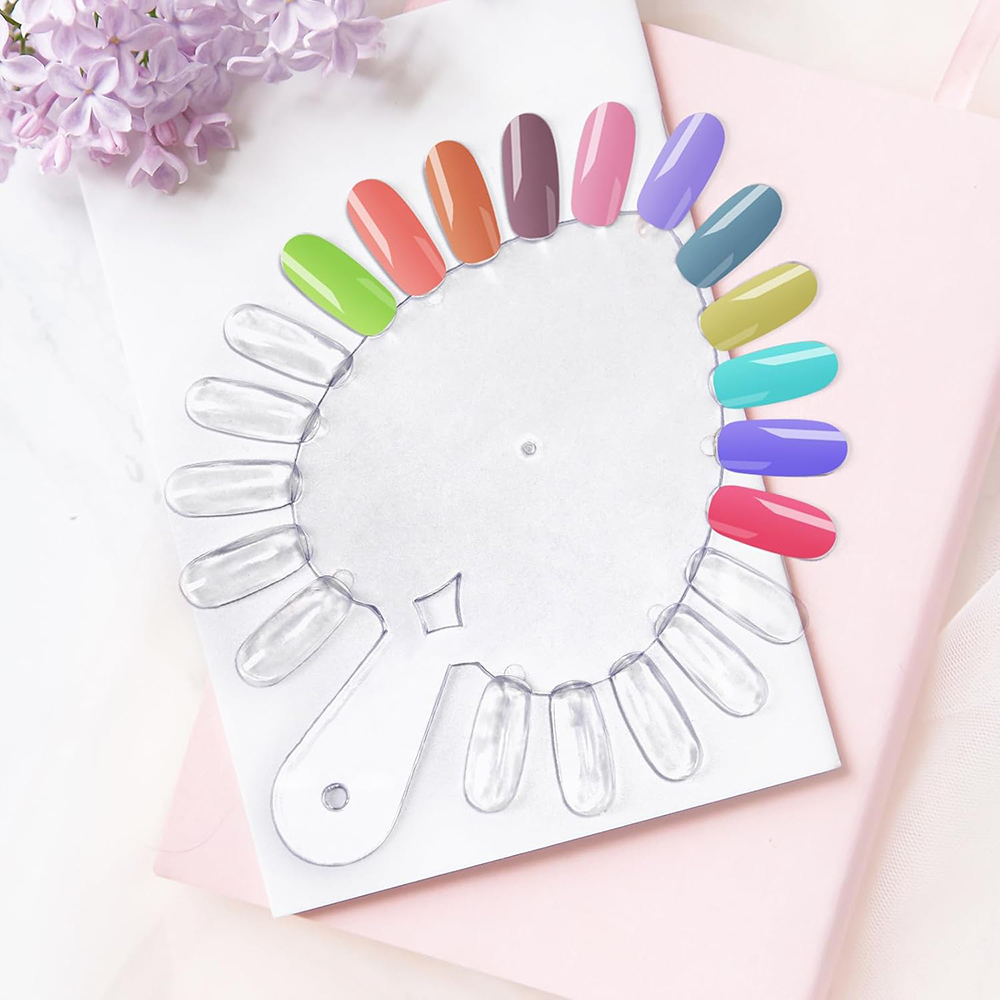 10Pcs Heart-shaped Nails Color - Color Checker Card 评论和价格