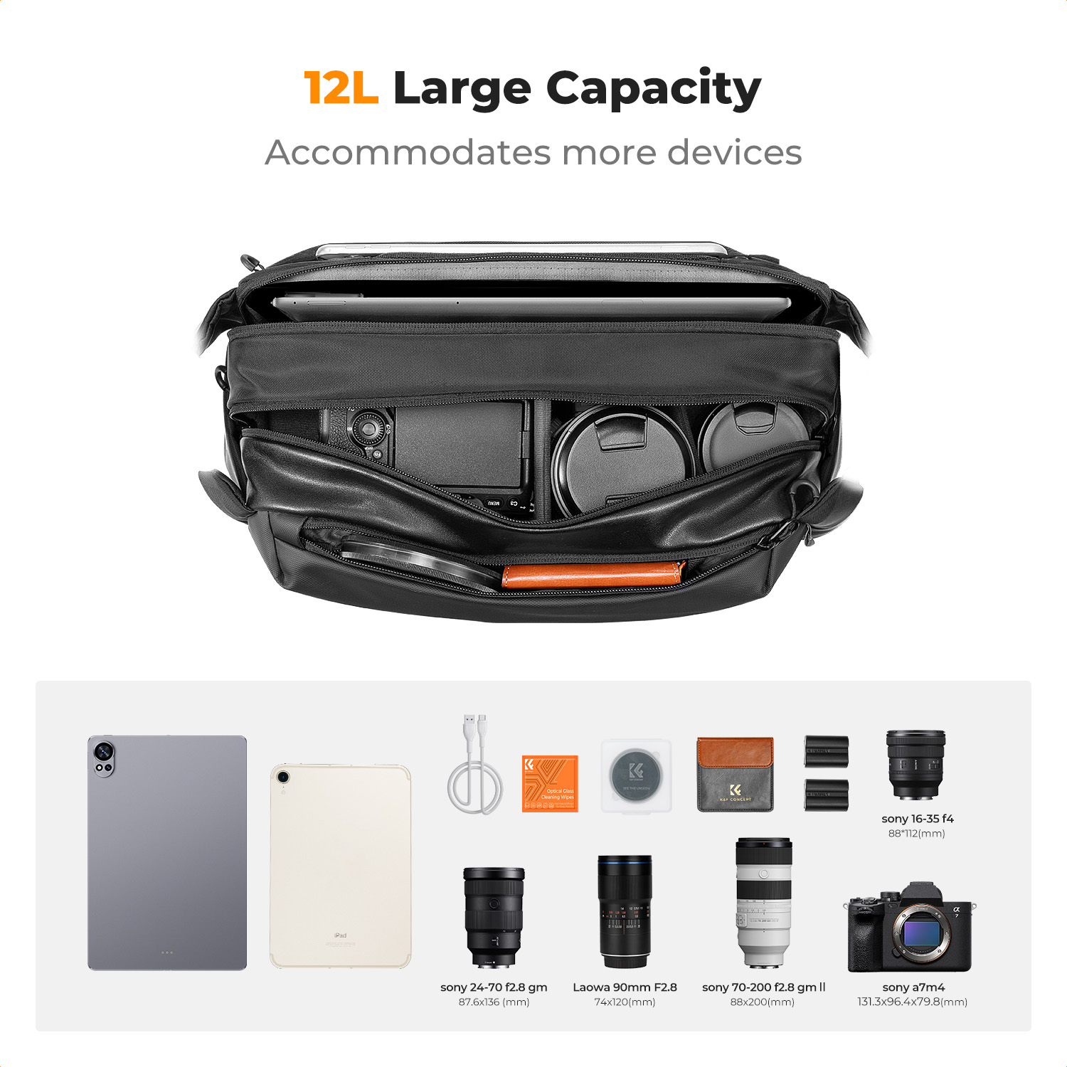 K&F CONCEPT 12L/10L Camera Sli - Photography Camera 评论和价格