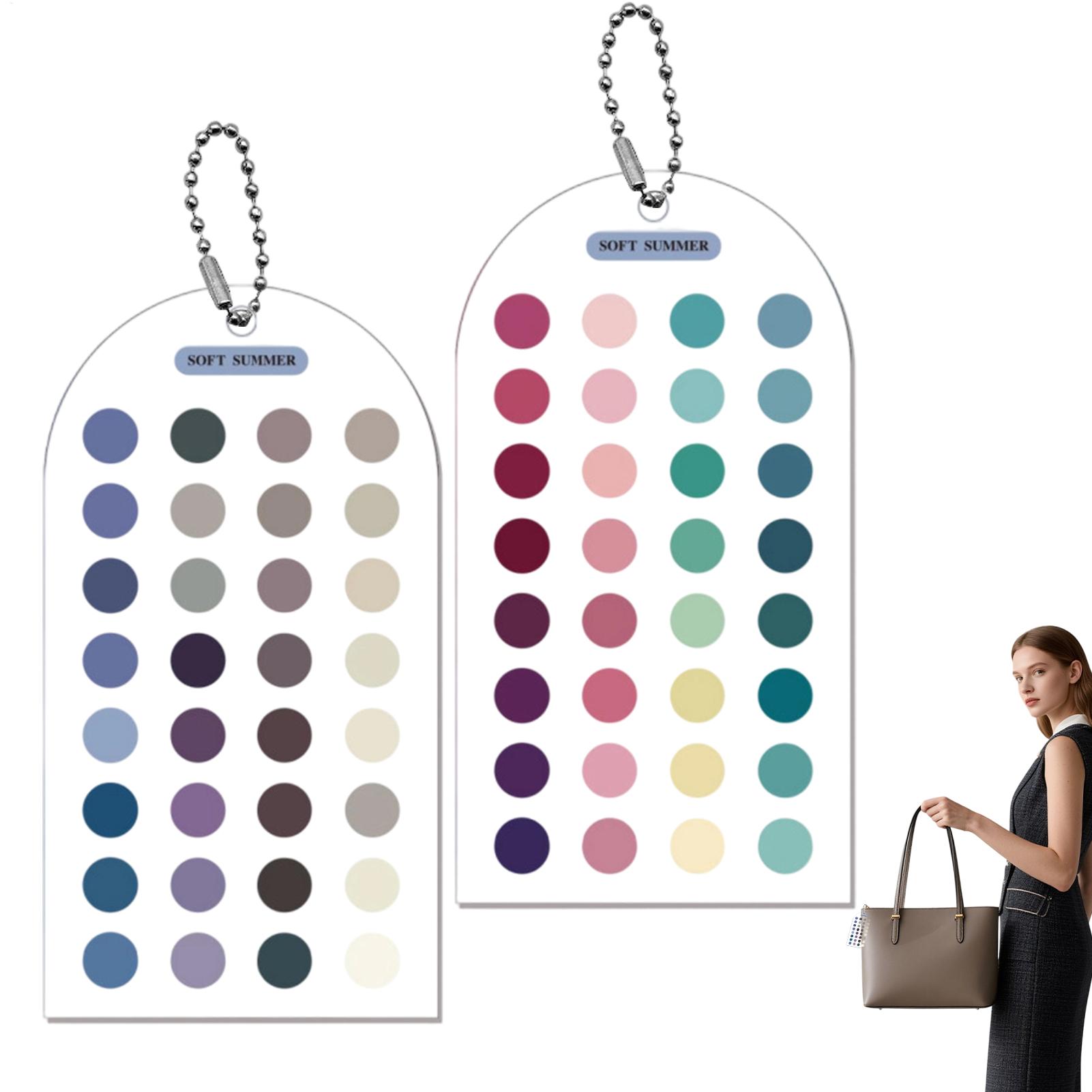 2Pcs Soft Summer Color Cards C - Color Checker Card 评论和价格