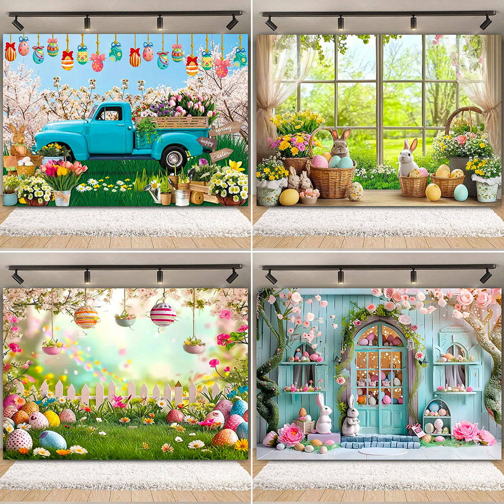Happy Easter Backdrop Photogra - Photography With Ai 评论和价格