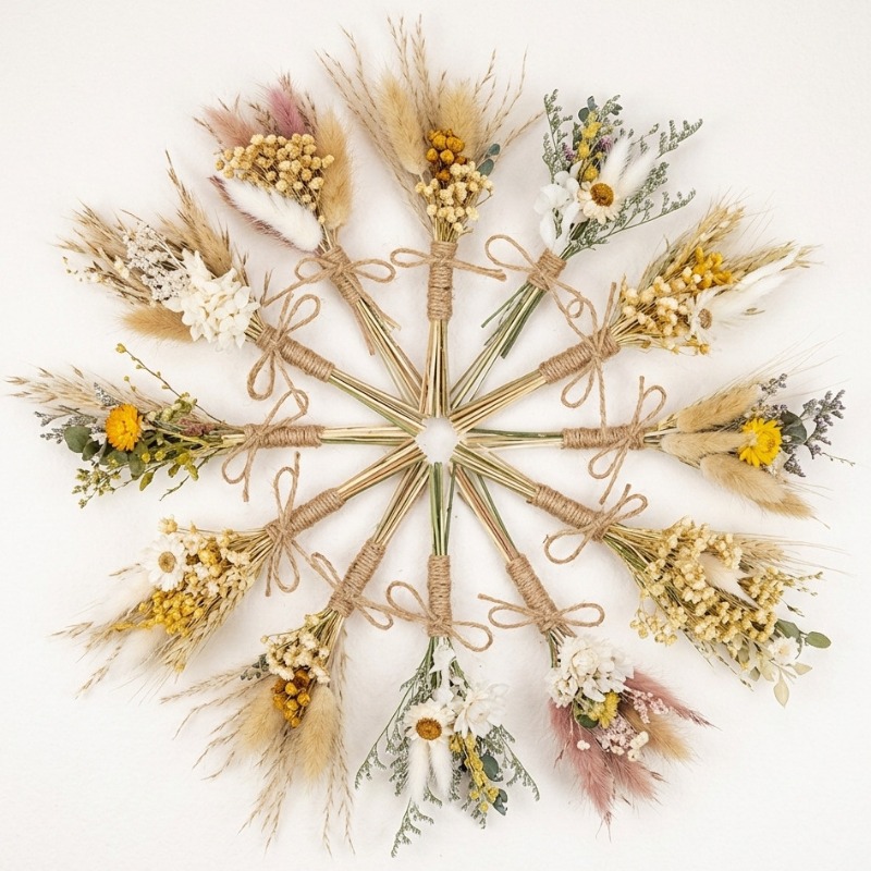 Mini Dried Flower Bouquet Natu - Photography Graduation 评论和价格