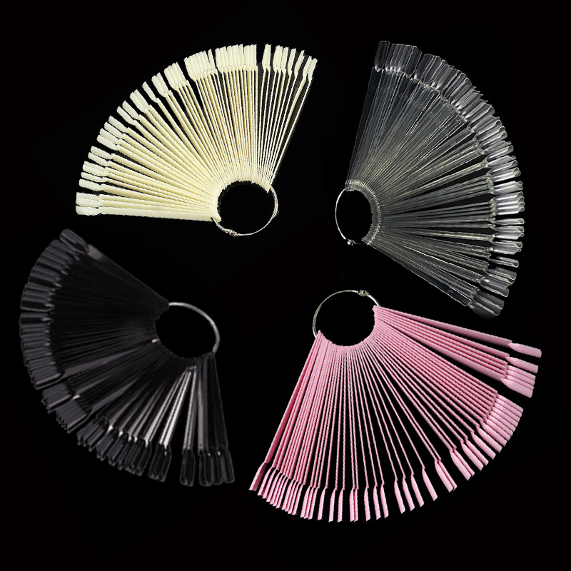 4Color 50pcs False Nail Tips F - Color Checker Card 评论和价格
